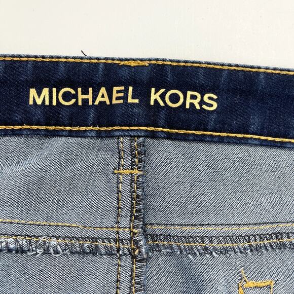 Michael Kors Womens Jeans Size 14P Jegging Stretch Dark Wash Lightweight Classic - Picture 7 of 10
